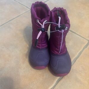 Zella Kids' Plum and Violet Snow Boots